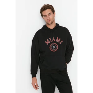 Trendyol Sweatshirt - Black - Oversize