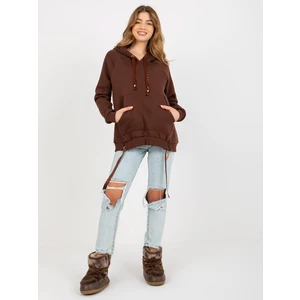 Women's Hoodie Och Bella - brown