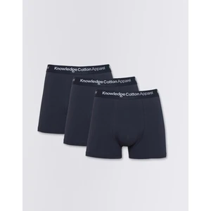 Knowledge Cotton 3-Pack Underwear 1001 Total Eclipse L