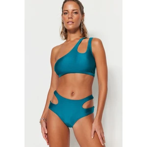 Trendyol Bikini Top - Green - Plain