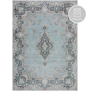 Turkusowy dywan odpowiedni do prania 120x170 cm FOLD Colby – Flair Rugs