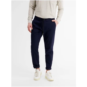 Dark blue men's chino pants LERROS - Men