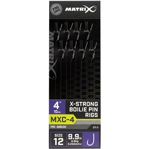 Matrix náväzec mxc-4 x-strong boilie pin rigs barbless 10 cm - size 12 0,23 mm