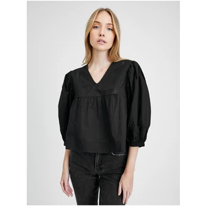 Jacqueline de Yong Vita Black Blouse