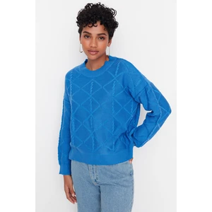 Trendyol Sweater - Blue - Regular fit