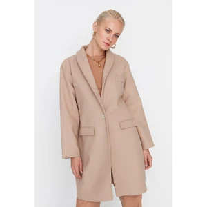 Trendyol Coat - Beige - Double-breasted