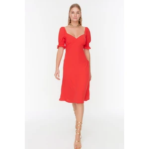 Trendyol Red Collar Detailed Dress