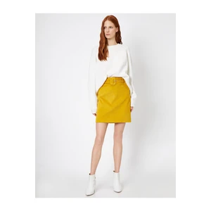 Koton Belt Detailed Skirt