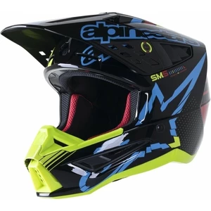 Alpinestars S-M5 Action Helmet Black/Cyan/Yellow Fluorescent/Glossy M Kask