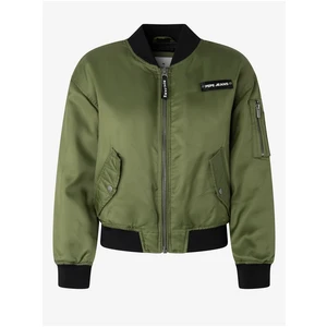 Khaki Women's Bomber Pepe Jeans Anette - Women