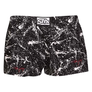 White-and-black boys' patterned boxer shorts Styx art Jáchym