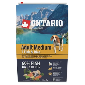 Ontario Adult Medium Fish & Rice 2,25 kg