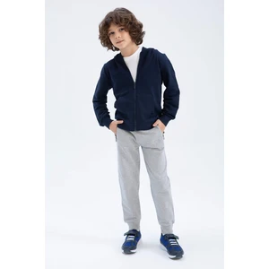 DEFACTO Boys Basic Zipper Pocket Jogger Tracksuit Bottoms