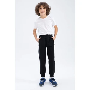 DEFACTO Boys Basic Zipper Pocket Jogger Tracksuit Bottoms