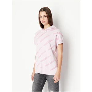 ARMANI EXCHANGE Light pink Women Patterned Short Sleeve Sweatshirt Armani Ex - Women