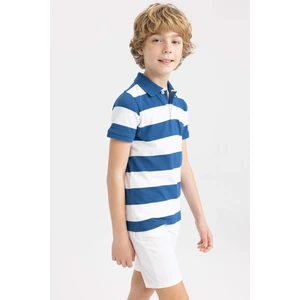 DEFACTO Boy Regular Fit Polo Neck Pique Short Sleeved Polo T-Shirt