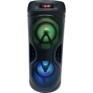 Párty reproduktor AKAI ABTS-530BT čierny Party reproduktor, výkon 10 W, hudba přes Bluetooth, párování přes TWS, Karaoke, slot SD karty, světelné efek