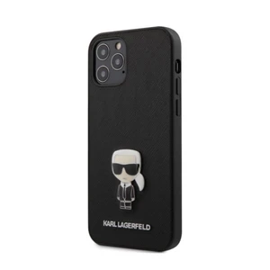 Tok Karl Lagerfeld Saffiano Iconic  iPhone 12 Pro Max, black