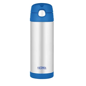 Thermos FUNtainer Detská termoska so slamkou - modrá 470 ml