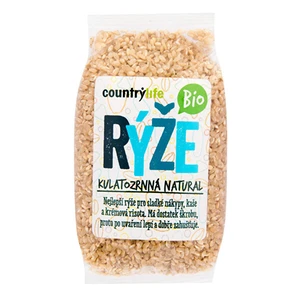 Country Life Rýže kulatozrnná natural BIO 0,5 kg