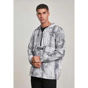 Mister Tee Snake Windbreaker Grey