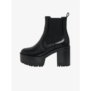 Black Women's Heeled Ankle Boots ONLY Tasha - Women's