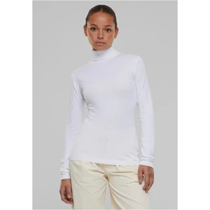 Women's knitted turtleneck white