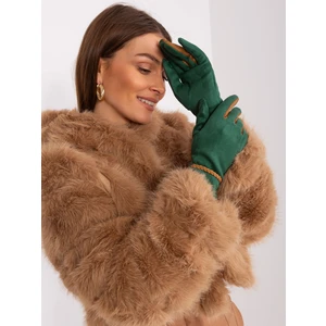 Dark Green Elegant Women's Gloves