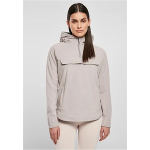 Polar Fleece Pull Over Hoody Women's Warm Grey Sweatshirt