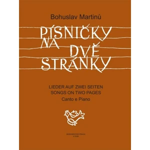 Písničky na dvě stránky - Bohuslav Martinů