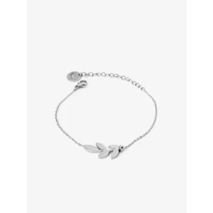 Vuch Elegantný oceľový náramok Silver Little Leaf