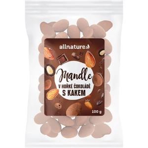 Allnature Mandle v čokoládě s kakaem 100 g