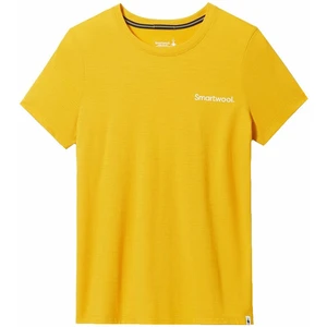 Smartwool Women's Explore the Unknown Graphic Short Sleeve Tee Slim Fit Honey Gold S Póló