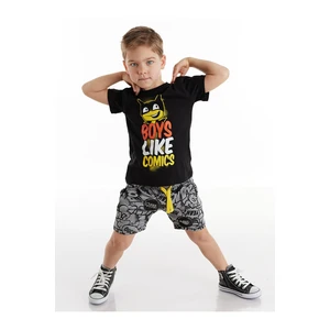 Denokids Comic Book Boys' T-Shirt-Shorts Set