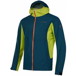 La Sportiva Discover Jkt M Storm Blue/Lime Punch M Giacca outdoor