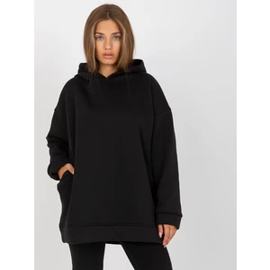 Basic black sweatshirt with pockets