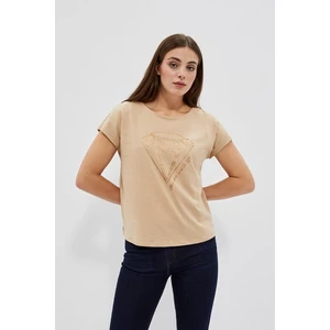 Moodo women's T-shirt - beige