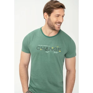 Volcano Man's T-shirt T-Change M02039-S23 Green Melange