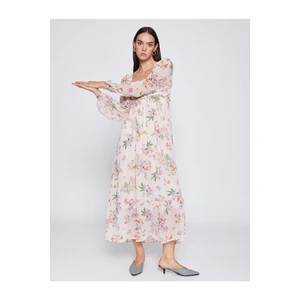 Koton Chiffon Floral Dress Gipel