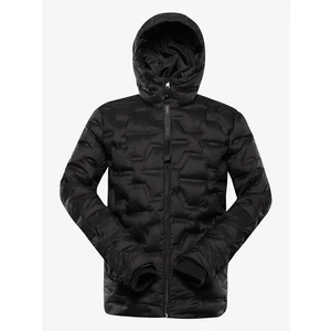 Men's black winter quilted jacket NAX RAFF