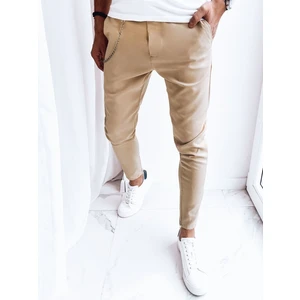 Men's Light Beige Casual Trousers Dstreet