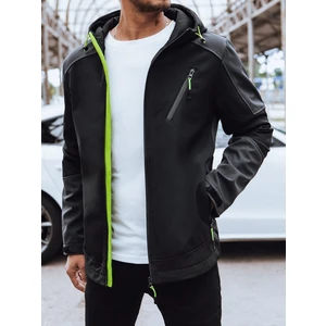 Men's softshell with hood black Dstreet