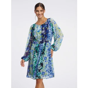 Women's blue floral dress ORSAY