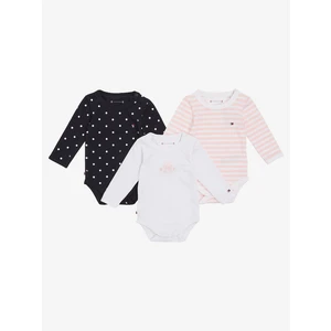 Set of three children's points in white, black and pink Tommy Hilfiger - Girls