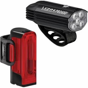 Lezyne Fusion Drive Pro 600+/Strip Drive 300+ Pair Satin Black/Black Front 600 lm / Rear 300 lm Oświetlenie rowerowe