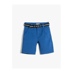 Koton Chino Shorts With Belt Detailed Pocket Cotton Cotton