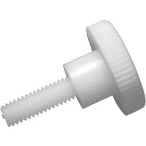 Šroub s rýhovanou hlavou Toolcraft, M5, 10 mm, DIN 465, plast, 10 ks