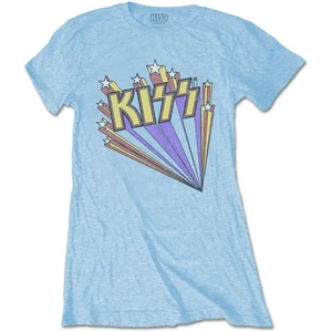 Kiss T-Shirt Stars Blue L