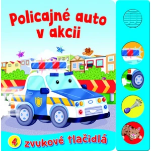 Policajné auto v akcii -- 4 zvukové tlačidlá