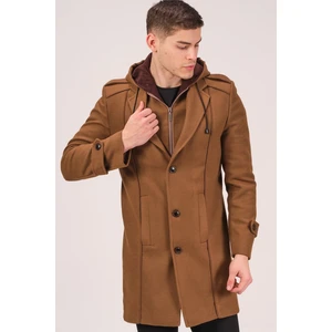 PLT8334 DEWBERRY MEN'S COAT-DARK CAMEL